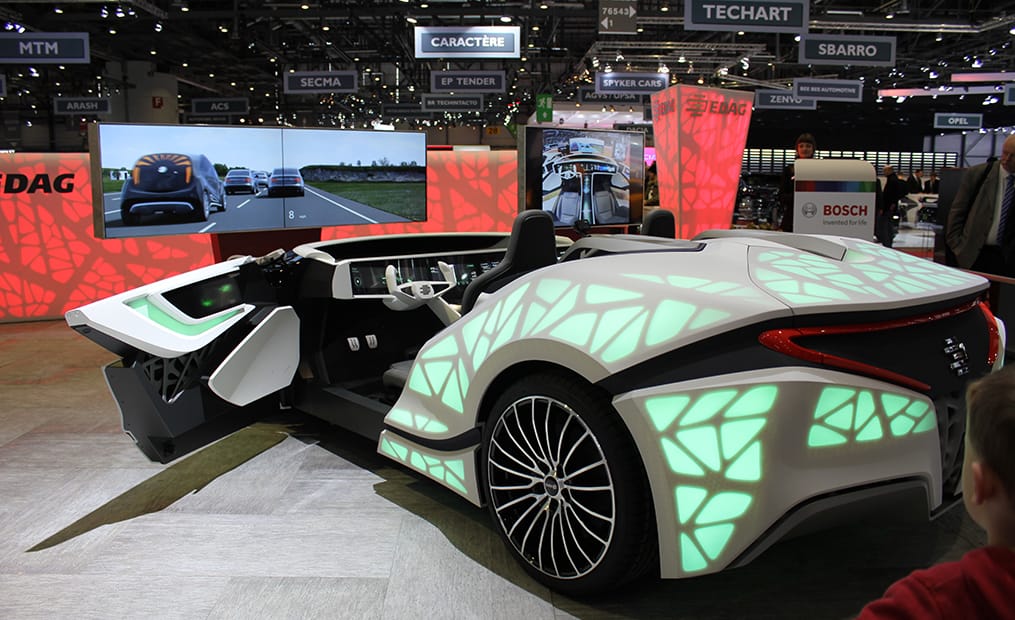 Das vernetzte Auto der Zukunft soll der EDAG Soulmate darstellen. Ds Auto von Morgen wurde in Zusammenarbeit mit Bosch entwickelt und hat einige Finessen.
